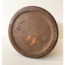 Grand vase rouleau en grès par Alexandre Kostanda Vallauris