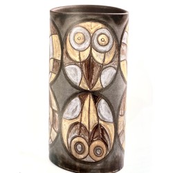 Grand vase rouleau en grès par Alexandre Kostanda Vallauris