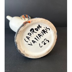 Bouteille "Porto" en faïence par Roger Capron à Vallauris