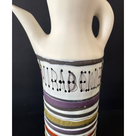 Pichet en faïence "Mirabelle" par Roger Capron Vallauris