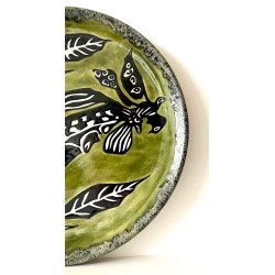 Grand plat en céramique dessin de Jean Lurçat Sant Vicens