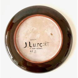 Grand plat en céramique dessin de Jean Lurçat Sant Vicens