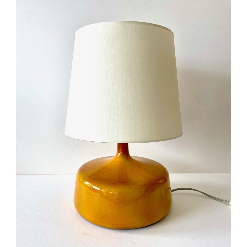 Grande lampe en faïence émaillée par Jacques et Dani Ruelland 1970