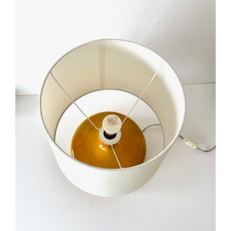 Grande lampe en faïence émaillée par Jacques et Dani Ruelland 1970