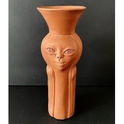 Vase anthropomorphe en céramique "Brigitte Bardot" par Jean Marais à Vallauris