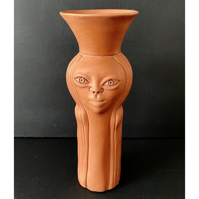 Vase anthropomorphe en céramique "Brigitte Bardot" par Jean Marais à Vallauris