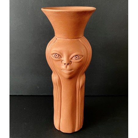 Vase anthropomorphe en céramique "Brigitte Bardot" par Jean Marais à Vallauris