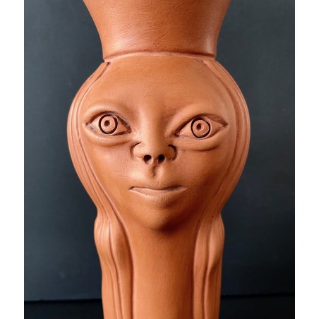 Vase anthropomorphe en céramique "Brigitte Bardot" par Jean Marais à Vallauris