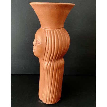 Vase anthropomorphe en céramique "Brigitte Bardot" par Jean Marais à Vallauris