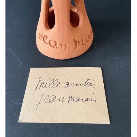 Photophore "4 visages" par Jean Marais Vallauris