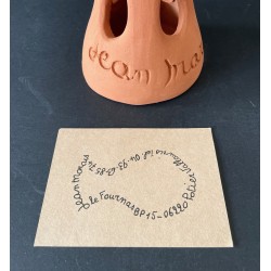 Photophore "4 visages" par Jean Marais Vallauris