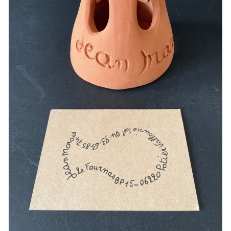 Photophore "4 visages" par Jean Marais Vallauris