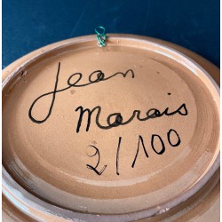 Ceramic plate by Jean Marais Vallauris