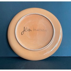 Assiette décorative "Double visage" par Jean Marais à Vallauris