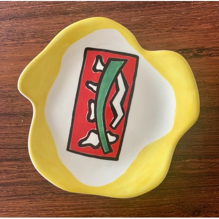 Assiette en faïence Roland Brice et Fernand Léger Biot