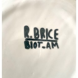 Assiette en faïence Roland Brice et Fernand Léger Biot