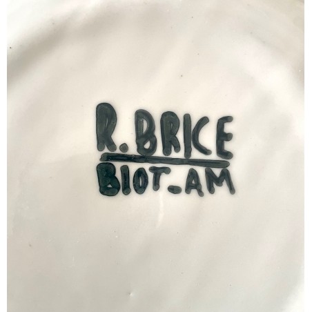 Assiette en faïence Roland Brice et Fernand Léger Biot