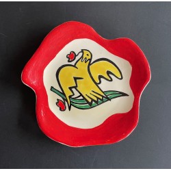 Assiette en faïence par Roland Brice et Fernand Léger Biot