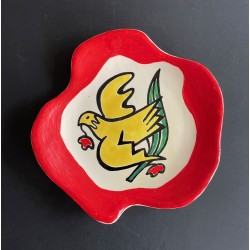 Assiette en faïence par Roland Brice et Fernand Léger Biot