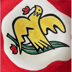 Assiette en faïence par Roland Brice et Fernand Léger Biot