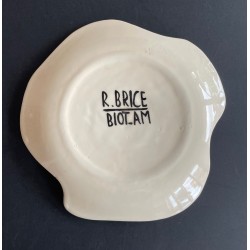 Assiette en faïence par Roland Brice et Fernand Léger Biot