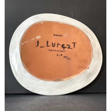 Grand plat en céramique par Jean Lurçat à Sant Vicens
