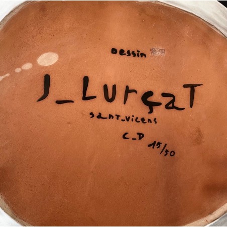 Grand plat en céramique par Jean Lurçat à Sant Vicens