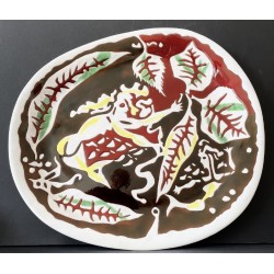 Grand plat en céramique par Jean Lurçat à Sant Vicens