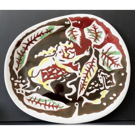 Grand plat en céramique par Jean Lurçat à Sant Vicens
