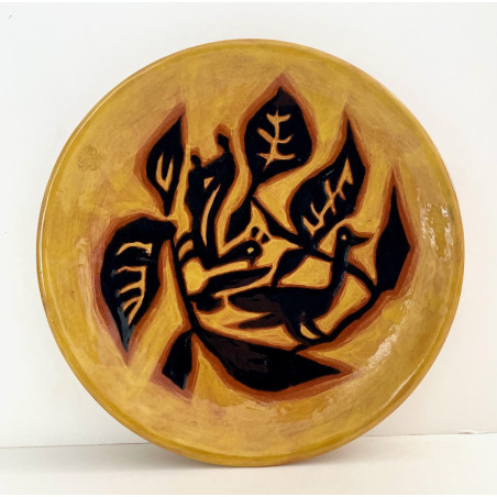 Assiette en céramique par Jean Lurçat Sant Vicens