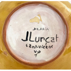 Assiette en céramique par Jean Lurçat Sant Vicens