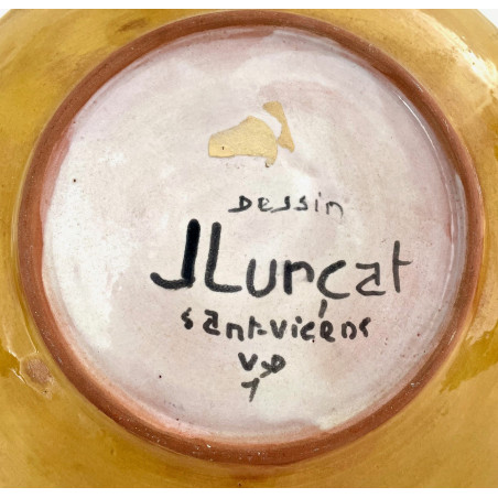 Assiette en céramique par Jean Lurçat Sant Vicens