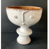 Coupe anthropomorphe en céramique par Robert et Jean Cloutier années 60 	C