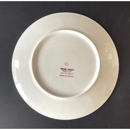 Assiette en porcelaine de Limoges dessin de Jean Cocteau