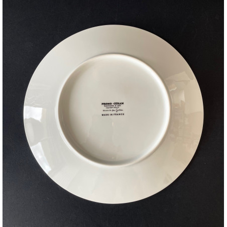 Assiette en porcelaine de Limoges dessin de Jean Cocteau