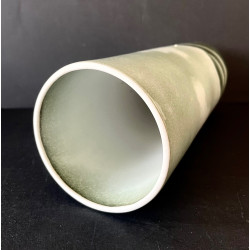 Vase rouleau en porcelaine manufacture Virebent années 70