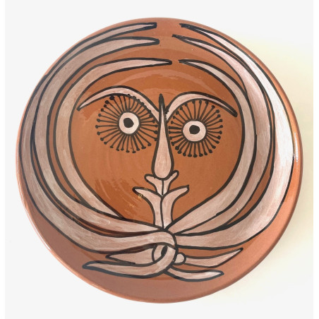 Assiette en céramique par Jean Marais Vallauris