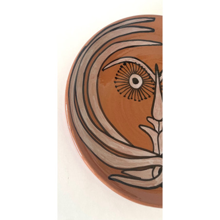 Assiette en céramique par Jean Marais Vallauris
