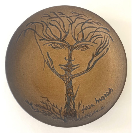 Plat en céramique par Jean Marais Vallauris