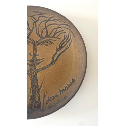 Plat en céramique par Jean Marais Vallauris