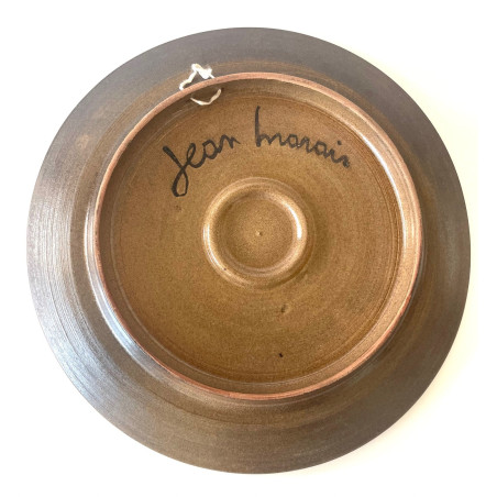 Plat en céramique par Jean Marais Vallauris