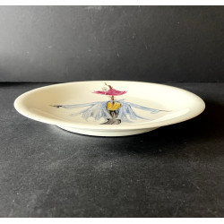Assiette décorative en porcelaine de Limoges par Simone Coquet pour Primavera