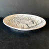 Assiette en faïence "Visage Arbre" par Jean Marais Vallauris