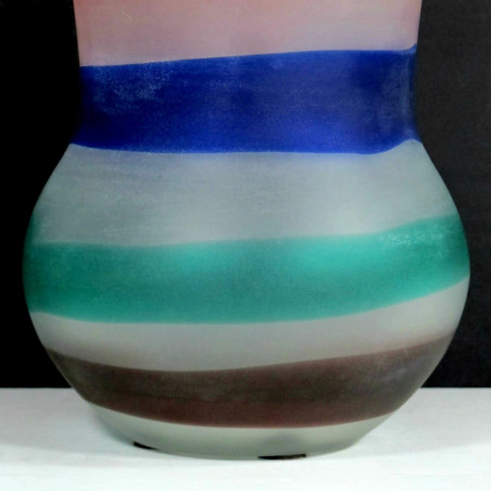 Très important vase de Cenedese Fluvio Bianconi Murano