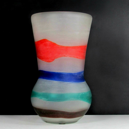 Très important vase de Cenedese Fluvio Bianconi Murano