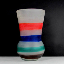 Très important vase de Cenedese Fluvio Bianconi Murano
