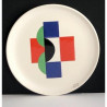 Assiette d’après Sonia Delaunay Moustiers Artcurial