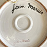 Assiette en faïence "bélier" par Jean Marais