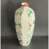 Grand vase Art déco faïence de Longwy