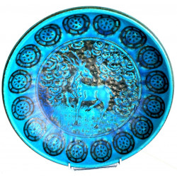 Grand plat art déco Longwy Primavera